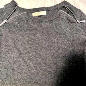 Michael Kors Womens Long Sleeve Tunic Sweater Top  Size S MK Gray